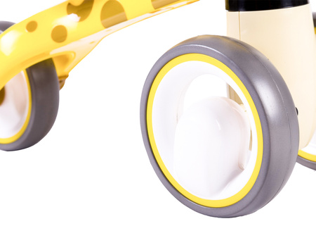 Mini rower rowerek biegowy Żyrafa dla dzieci jeździk chodzik żółty Ecotoys