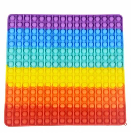 Duży kwadratowy Pop It zabawka sensoryczna antystresowa dla dzieci XXL 30x30cm
