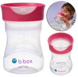 Kubek treningowy butelka do nauki picia dla dzieci BBox 240 ml malinowy BB00631