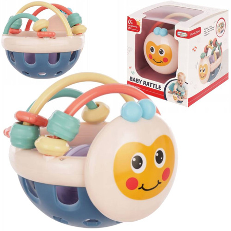 Wielofunkcyjna zabawka dla dziecka grzechotka gryzak kula sensoryczna