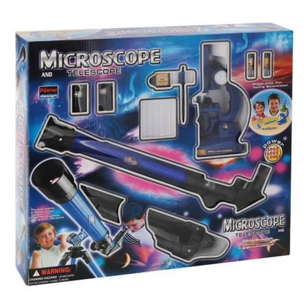 Edukacyjny zestaw małego odkrywcy mikroskop teleskop dla dzieci akcesoria