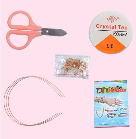 Zestaw kreatywny zestaw koralików do robienia bransoletek naszyjników opasek dla dziecka