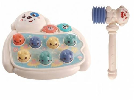 Zabawka edukacyjna gra zręcznościowa wbijak z młotkiem dla dzieci