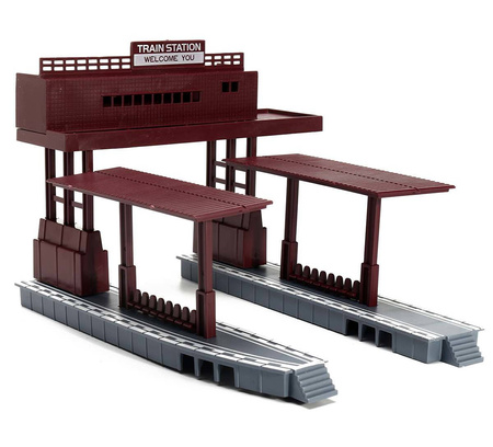 Duża kolejka elektryczna dla dzieci FENFA Pociąg z 7 wagonami i akcesoriami 1601A