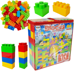 Duży zestaw klocków konstrukcyjnych dla dzieci Zestaw budowlany 44 elementy