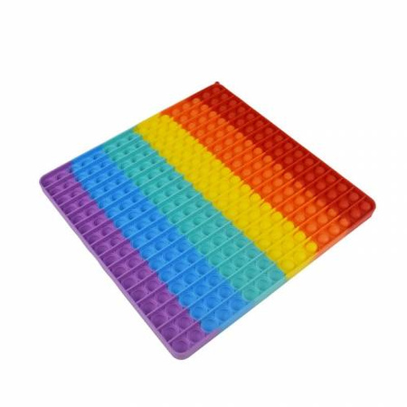 Duży kwadratowy Pop It zabawka sensoryczna antystresowa dla dzieci XXL 30x30cm
