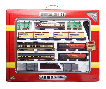 Duża kolejka elektryczna dla dzieci FENFA Pociąg z wagonami 325cm