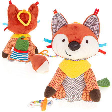 Maskotka sensoryczna Lisek zawieszka do wózka