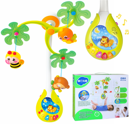 Interaktywna karuzela do łóżeczka Pozytywka dla dzieci Zawieszki HOLA 818