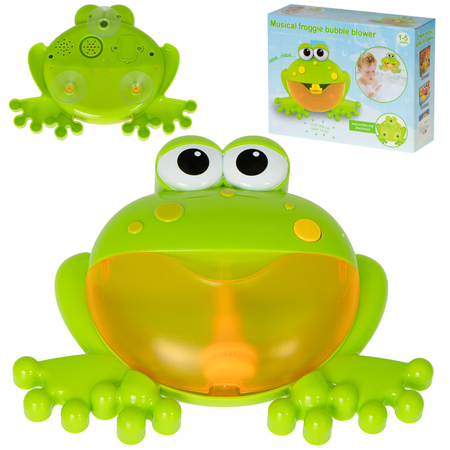 Generator baniek i piany Zabawka do kąpieli dla dzieci Interaktywna żabka