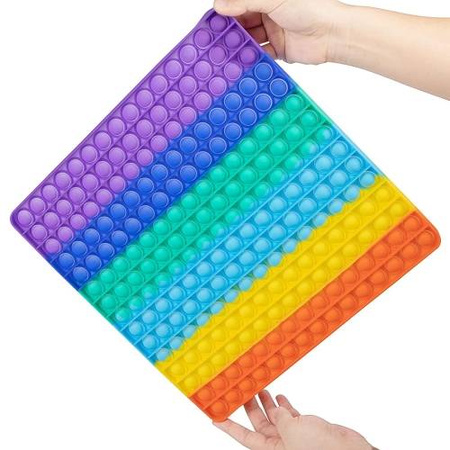 Duży kwadratowy Pop It zabawka sensoryczna antystresowa dla dzieci XXL 30x30cm