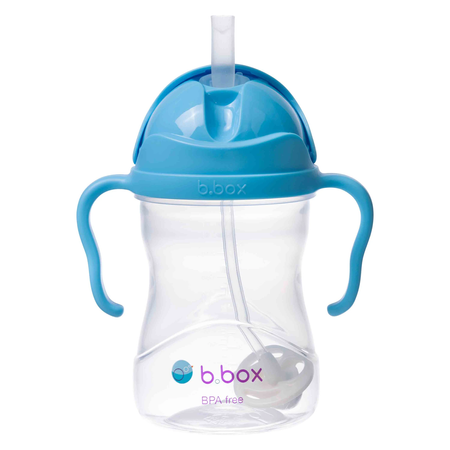 Innowacyjny kubek bidon dla dzieci z obciążoną słomką BBox borówkowy 240ml BB00501