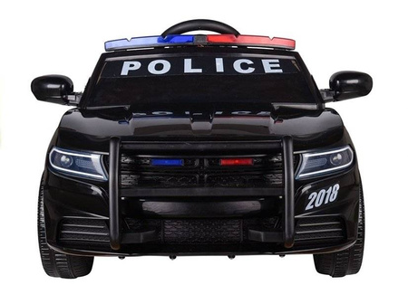 Elektryczny samochód na akumulator policja Auto dla dzieci światła LED