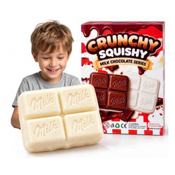 Gniotek sensoryczny antystresowy dla dzieci biała czekolada Crunchy Squishy