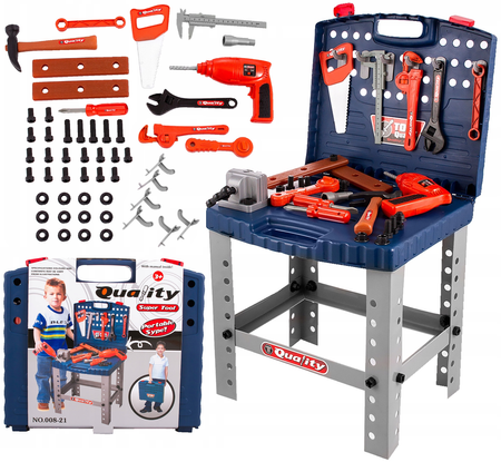 Warsztat małego majsterkowicza narzędzia dla dzieci w walizce zestaw