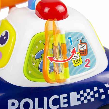 Interaktywne autko policyjne dla dzieci z megafonem Samochód policyjny HOLA