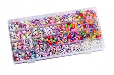 Zestaw kreatywny zestaw koralików do robienia bransoletek naszyjników opasek dla dziecka