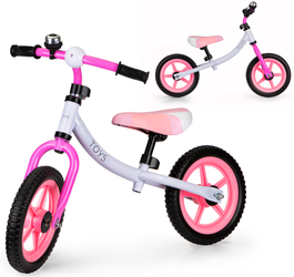 Rower rowerek biegowy dla dzieci regulowane siodełko różowy Ecotoys BW-1122 PINK