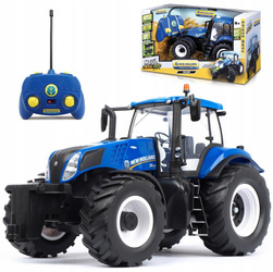 Duży traktor zdalnie sterowany NEW HOLAND t8.320 RC 1:16 dla dzieci niebieski